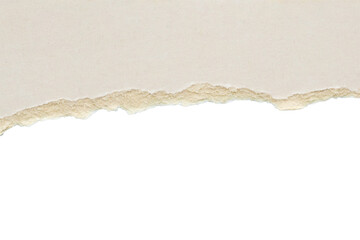 White ripped paper torn edges strips isolated on white background