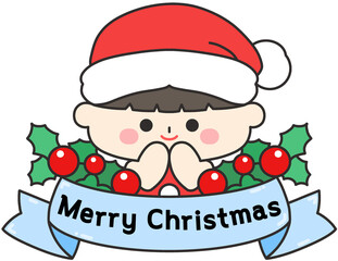 크리스마스 성탄절 겨울 산타 산타일러스트 크리스마스일러스트 크리스마스 아이콘 어린이산타 크리스마스라벨 일러스트