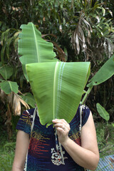 person in the garden