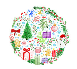 Weihnachten Aquarell