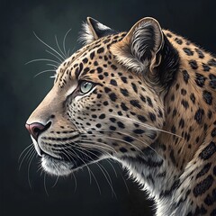 Obraz premium leopard head