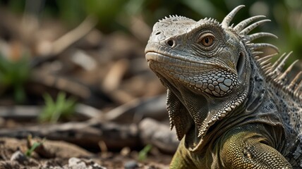 Obraz premium Iguana Close-Up