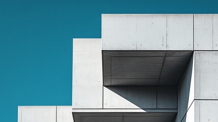 Abstract Architecture with Blue Sky