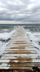 Fototapeta premium Ocean Wooden Pier Photo