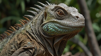 Obraz premium Iguana Close-Up