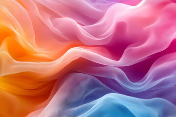 Obraz premium Abstract Colorful Fabric Waves Background
