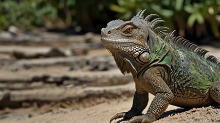 Fototapeta premium Iguana Close-Up