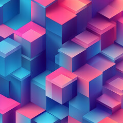 Abstract 3D Cube Background