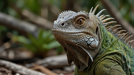 Obraz premium Iguana Close-Up