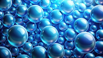 Abstract background with blue gradient bubble ball pattern, bubble, ball, abstract, background, blue, gradient, pattern