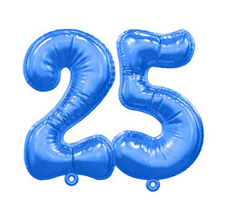 Balloon Blue Number 25