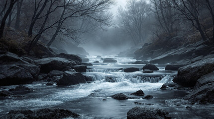 Obraz premium Best quality photo fog in nature