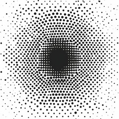 Abstract Black and White Dot Background Illustration