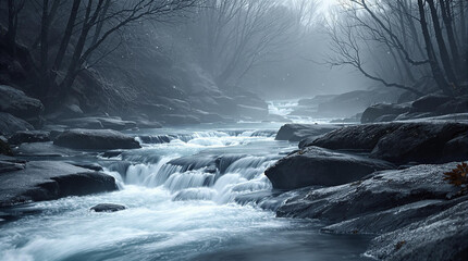 Best quality photo fog in nature