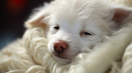 white pomeranian dog HD 8K wallpaper Stock Photographic Image