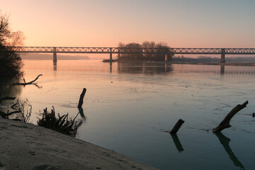 GPS INSIDE Po River Ticino River confluence rivers Valley