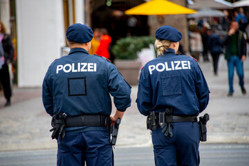 Police Force Patrolling in Austria