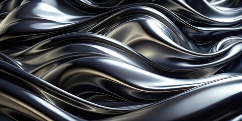 Abstract black background resembling liquid metal with a smooth and shiny texture , liquid, metal, abstract, background, black