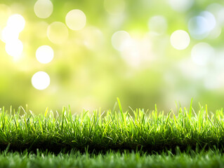 Fototapeta premium Vibrant Green Grass Abstract Background