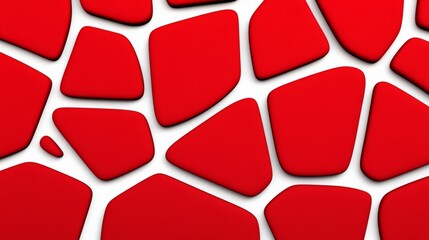 Red background with red squares. The squares are of different sizes and are arranged in a way that creates a pattern. The image has a bold and dynamic feel to it