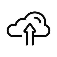 Get this amazing icon of cloud upload in modern style