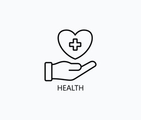 Health Vector, Icon Or Logo Sign Symbol Illustration 
