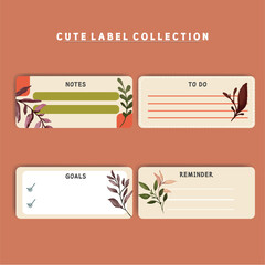 leave watercolor sticker template background