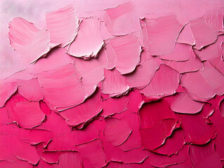 Obraz premium Pink Abstract Impasto Painting