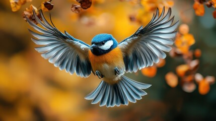 Obraz premium a bird with wings spread