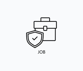 Job Vector, Icon Or Logo Sign Symbol Illustration 