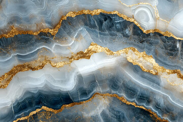 Fototapeta premium Abstract Blue Gold Marble Background