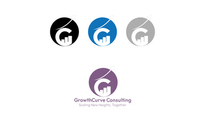 GrowthCurve logo Growth logo  Progress logo Development logo GC logo