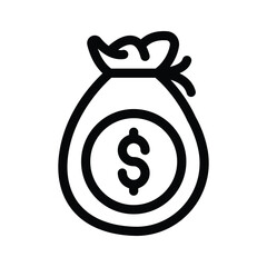 A money bag symbolizing wealth or financial goals