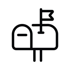 Obraz premium Take a look at this amazing icon of mailbox in modern style