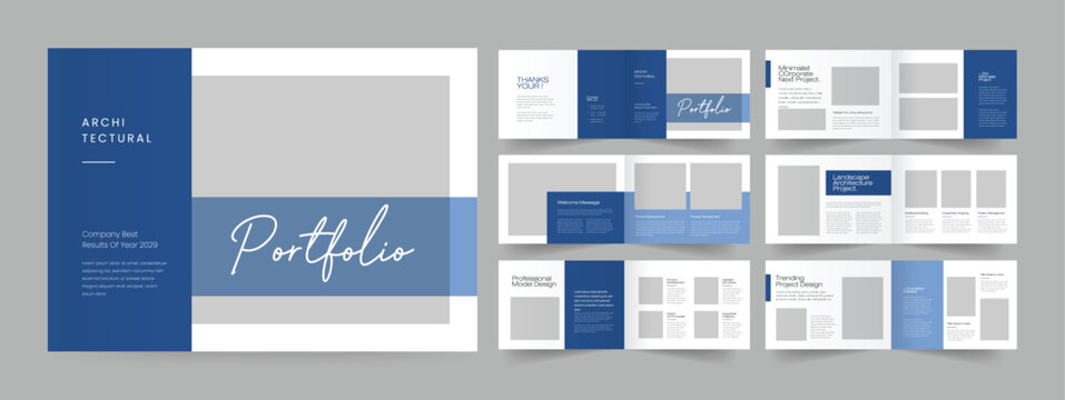 Minimalist Portfolio Landscape Architecture Portfolio Template