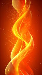 Naklejka premium Golden Abstract Wave Background