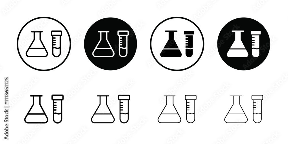 Aufkleber Laboratory test icon Outline vector for web ui