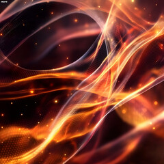 Obraz premium Abstract Orange Wave Background