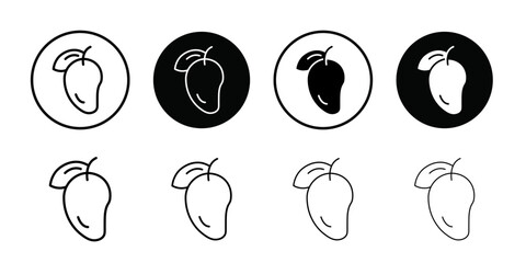 Mango icon Outline vector for web ui