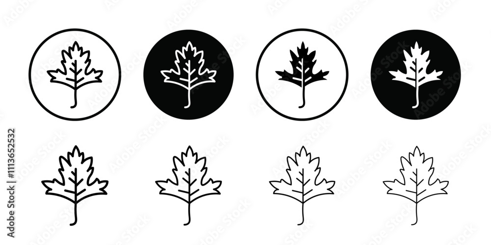 Aufkleber Parsley icon Outline vector for web ui