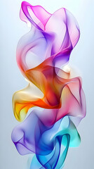 Fototapeta premium Abstract Colorful 3D Flowing Forms