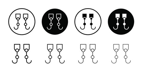 Prosthetic leg icon Outline vector for web ui