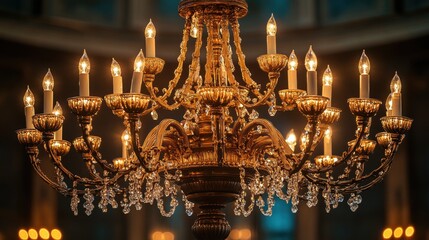 a chandelier with lights