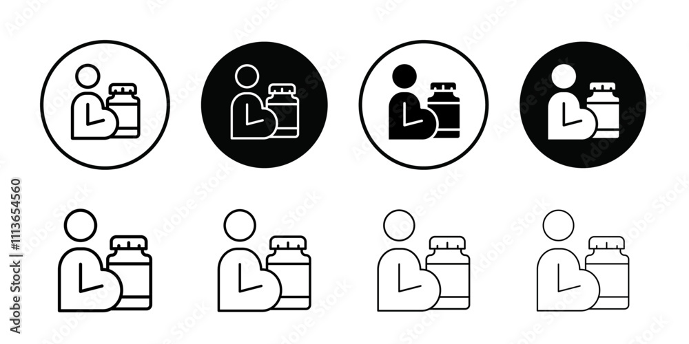 Poster supplements for pregnant women icon outline vector for web ui