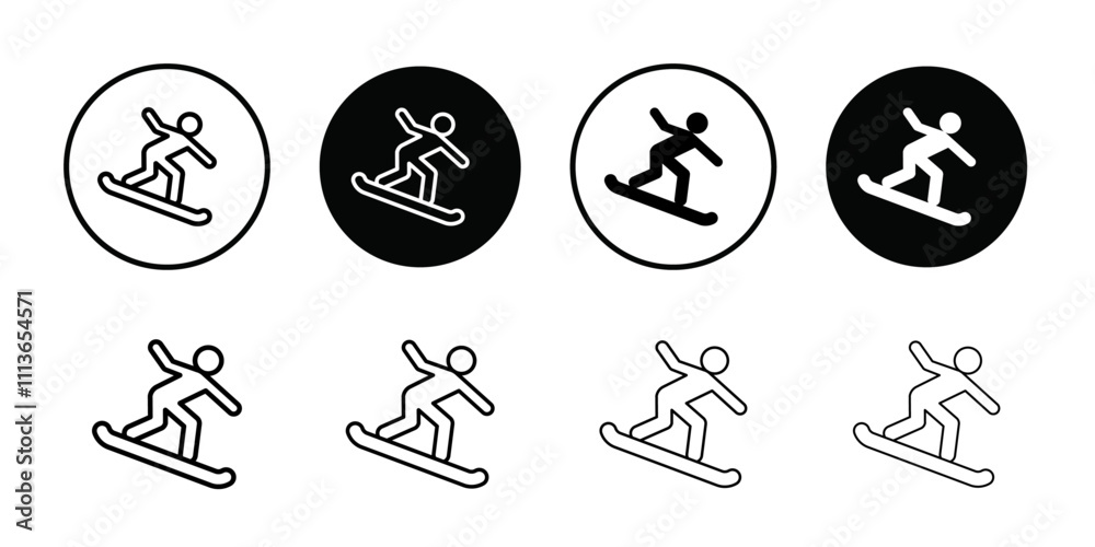 Poster surfing icon outline vector for web ui