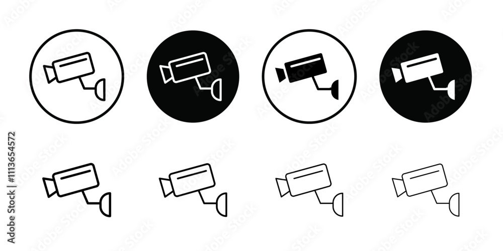 Aufkleber surveillance icon Outline vector for web ui