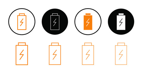 battery icon Outline vector for web ui