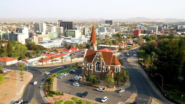 Timelapse of Windhoek, capital city of Namibia