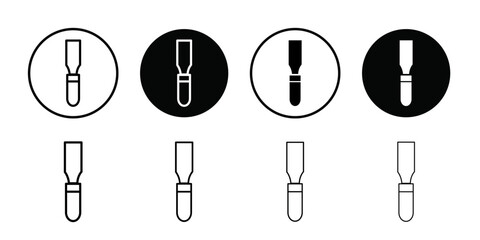 chisel icon Outline vector for web ui