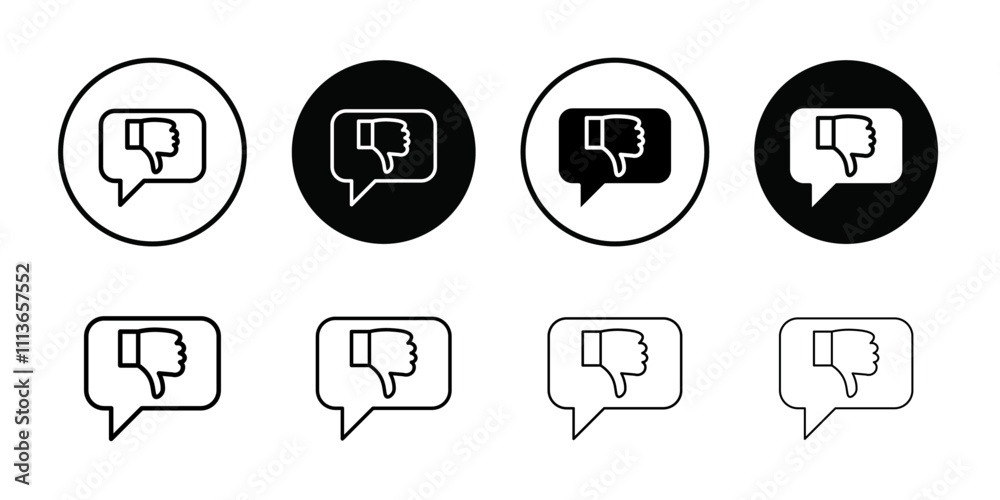 Aufkleber Criticism icon Outline vector for web ui